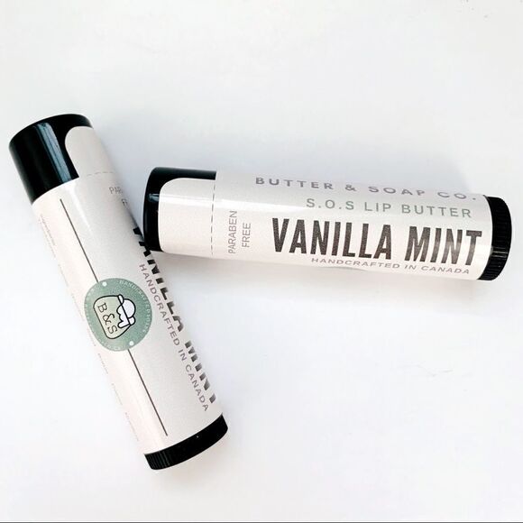 🌿Two Handcrafted Vanilla Mint S.O.S Lip butter sticks - Picture 4 of 8